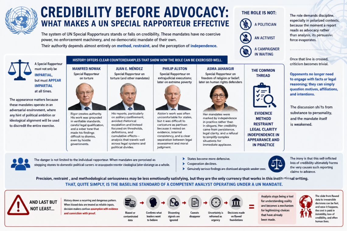 Credibility before advocacy: what makes a UN Special Rapporteur effective